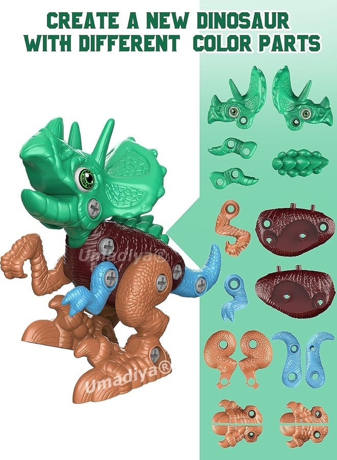 TEC TAVAKKAL Branded Take Apart Dinosaur Toys, Dinosaurs with Screwdrivers, Dino Kids Building Learning Toys, STEM Toy for Boys and Girls, 3 4 5 6 7 8 Year Old Boys and Girls (Set of 4) - Image 5